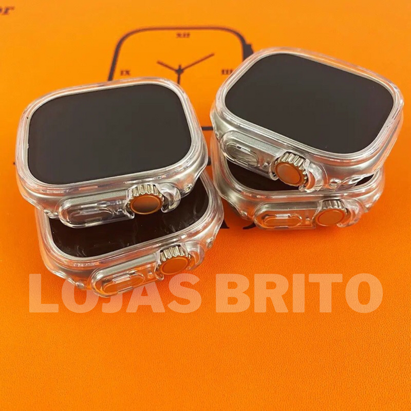 Smartwatch Serie 9 Ultra (Kit - 4 - Pulseiras + Case)