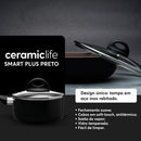 Brinox - Jogo de Panelas 8 Peças Ceramic Life Smart Plus - Vanilla